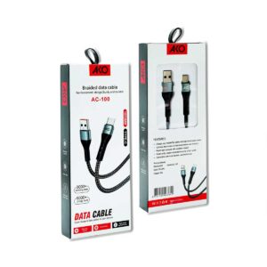 کابل دیتا و شارژ Type-C آکو مدل AC-100